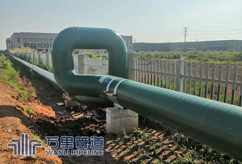 大唐江山公司娃哈哈支線供熱工程水壓試驗(yàn)一次成功